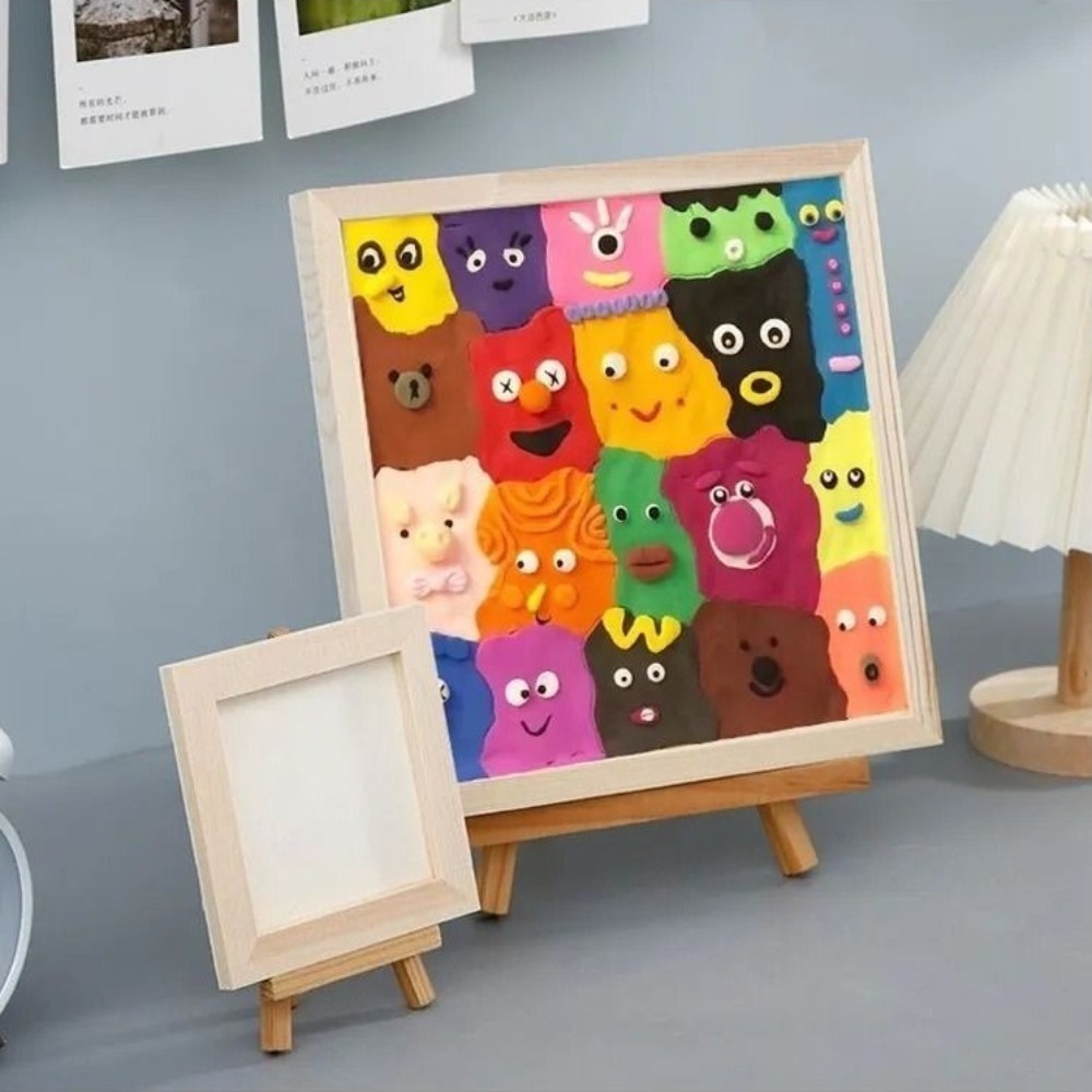 Kids Education Desk - DIY 3D 점토 몬스터 액자 키트,