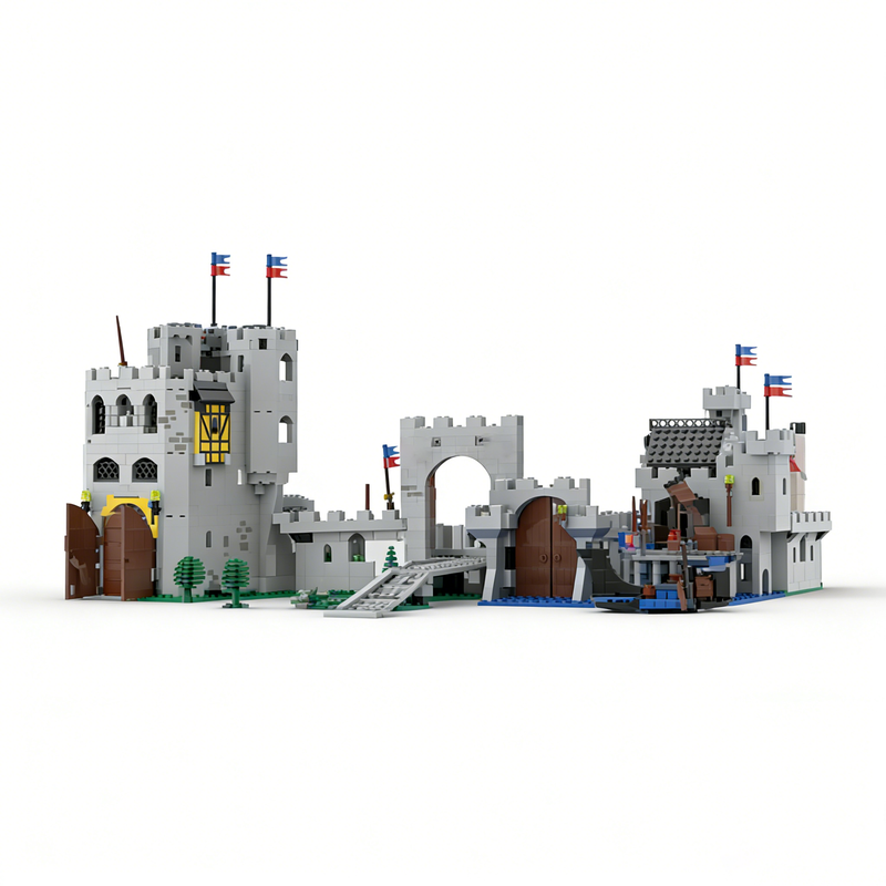 Kingdom Kids Education - 1534피스 MOC 캐슬 클래식 사자 기사단