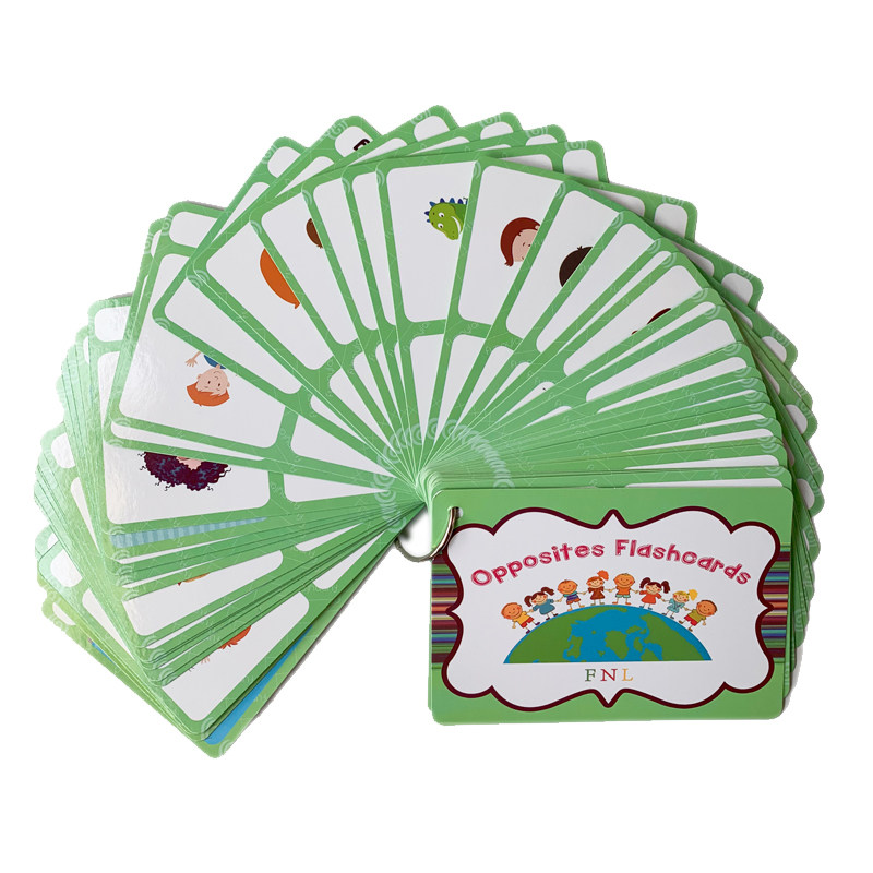100가지 반대되는 단어 플래시 카드 영어 어휘 카드  - Kids Education Learning 리뷰 및 가격