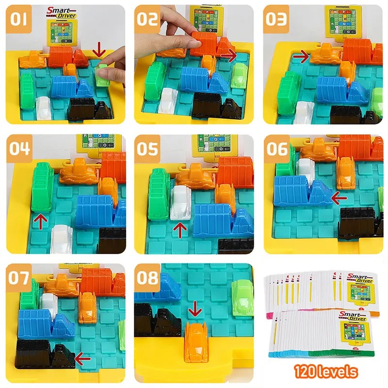 교통체증 논리 게임, 자동차 주차 퍼즐, 교육용 책상  - Kids Education Desk 리뷰 및 가격