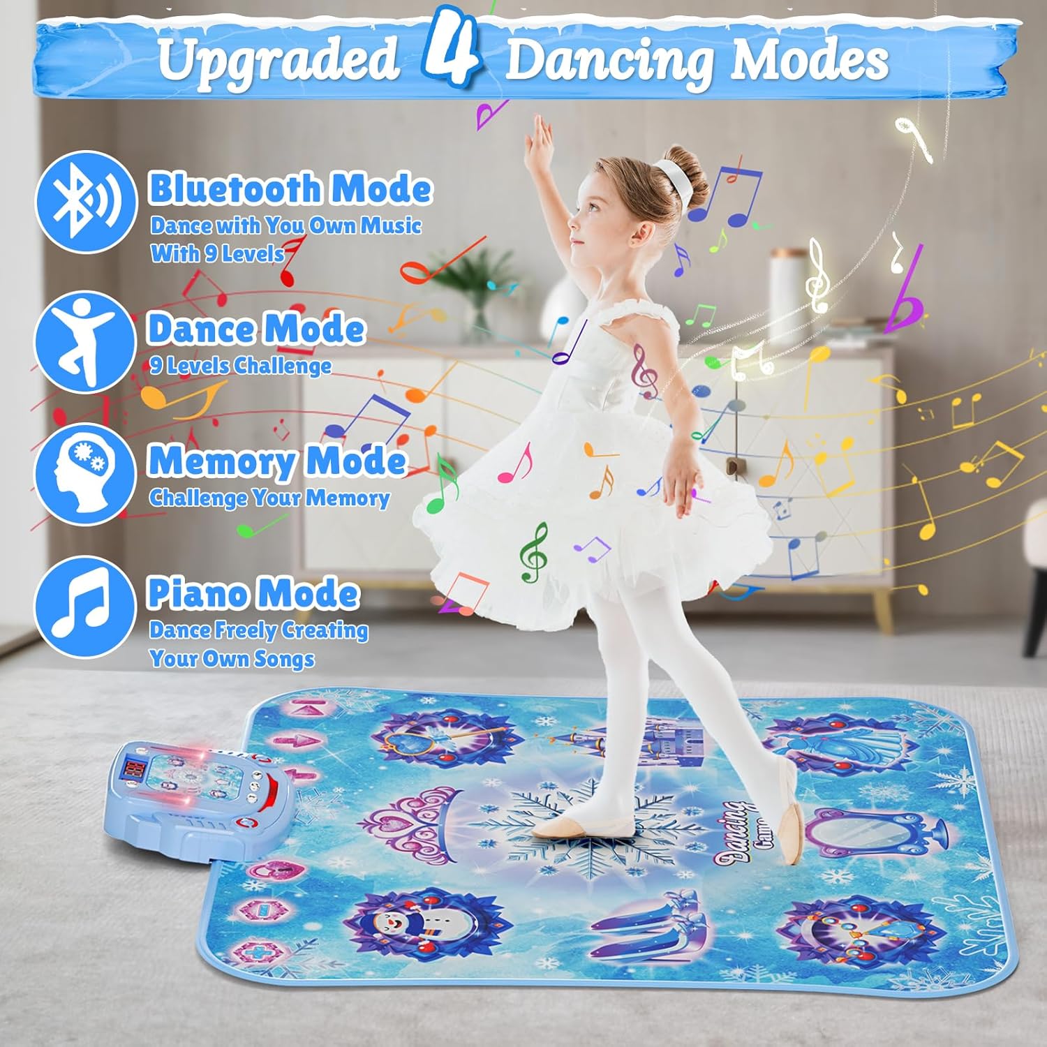 LED 조명과 음악이 포함된 1Pc 8키 무선 블루투스 - Kids Educational Mat 리뷰 및 가격