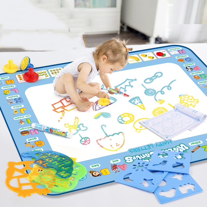 100x80CM 매직 워터 드로잉 매트 색칠 낙서 재사 - Kids Educational Mat 리뷰 및 가격