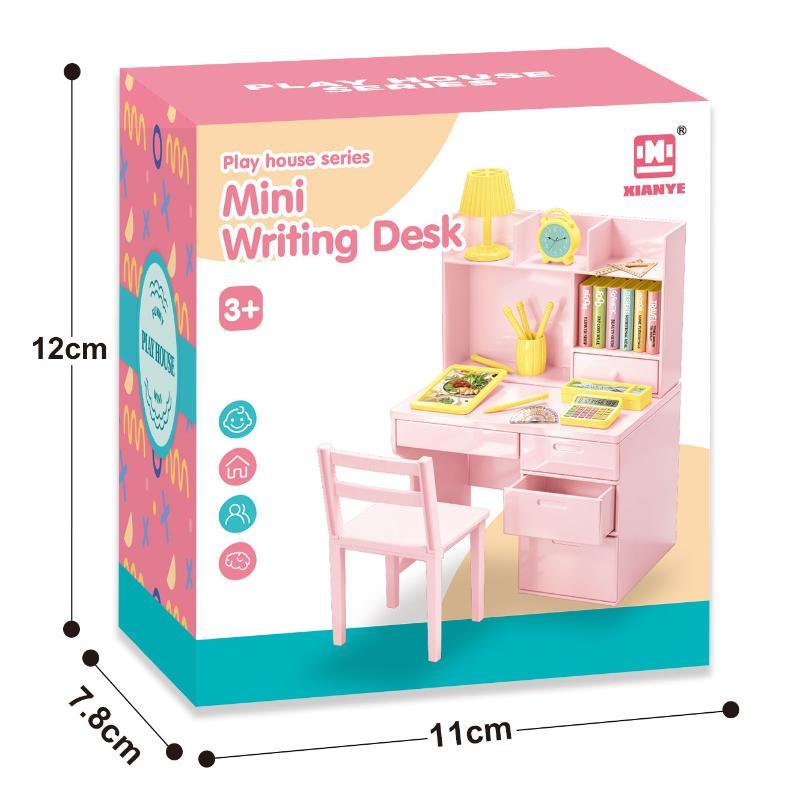 실물 같은 미니어처 교실 놀이 세트 플라스틱 책상 의자 - Kids Education Desk 리뷰 및 가격