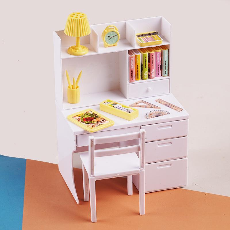실물 같은 미니어처 교실 놀이 세트 플라스틱 책상 의자 - Kids Education Desk 리뷰 및 가격