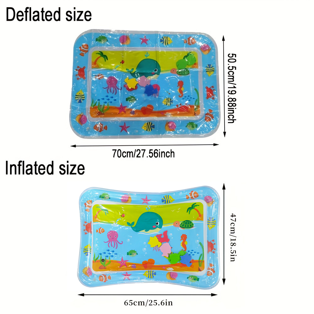 1pc 푸른 고래 풍선 PVC 놀이 물 매트 아기 유아 - Kids Educational Mat 리뷰 및 가격