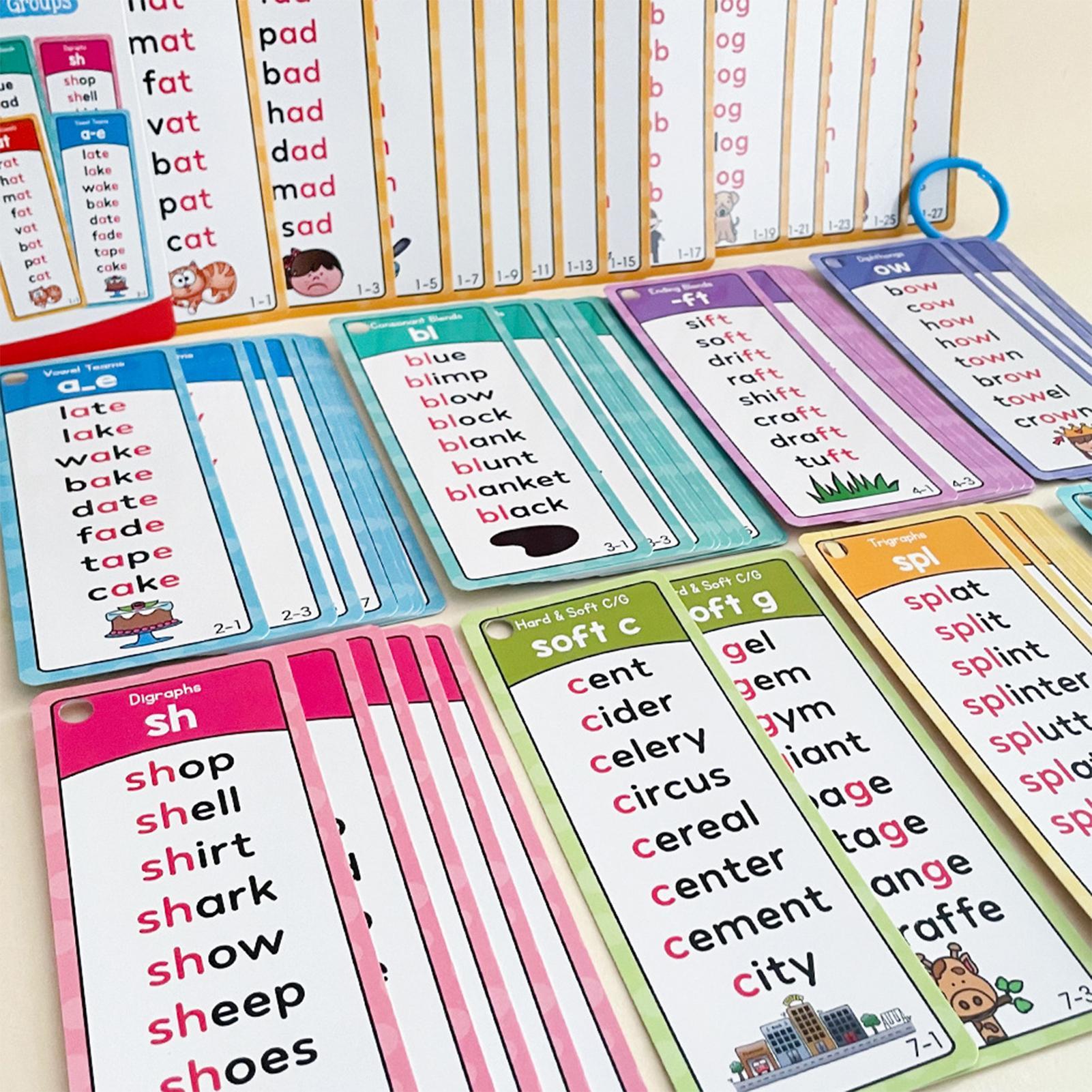 파닉스 플래시 카드 유아용 어린이 학습용 시각 단어 조 - Kids Education Sites 리뷰 및 가격