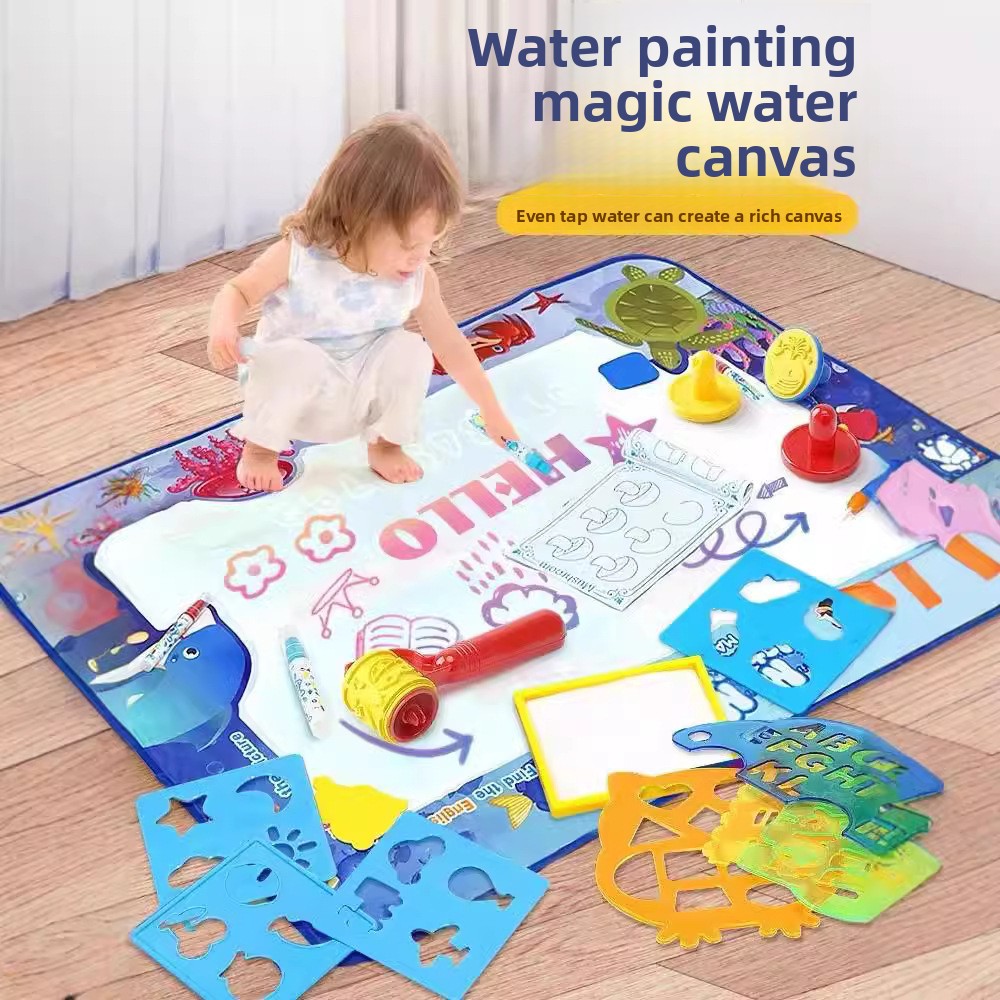 어린이용 대형 매직 워터 드로잉 매트, 물놀이 그림판, - Kids Educational Mat 리뷰 및 가격