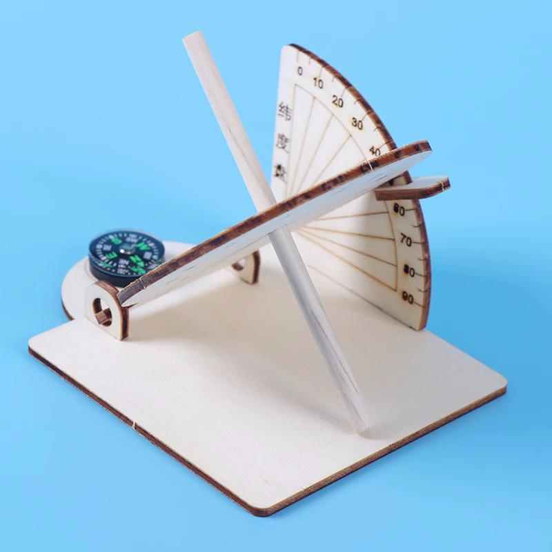 1 PCS DIY 적도 해시시계 시계 나무 과학 모델  - Kids Education Desk 리뷰 및 가격
