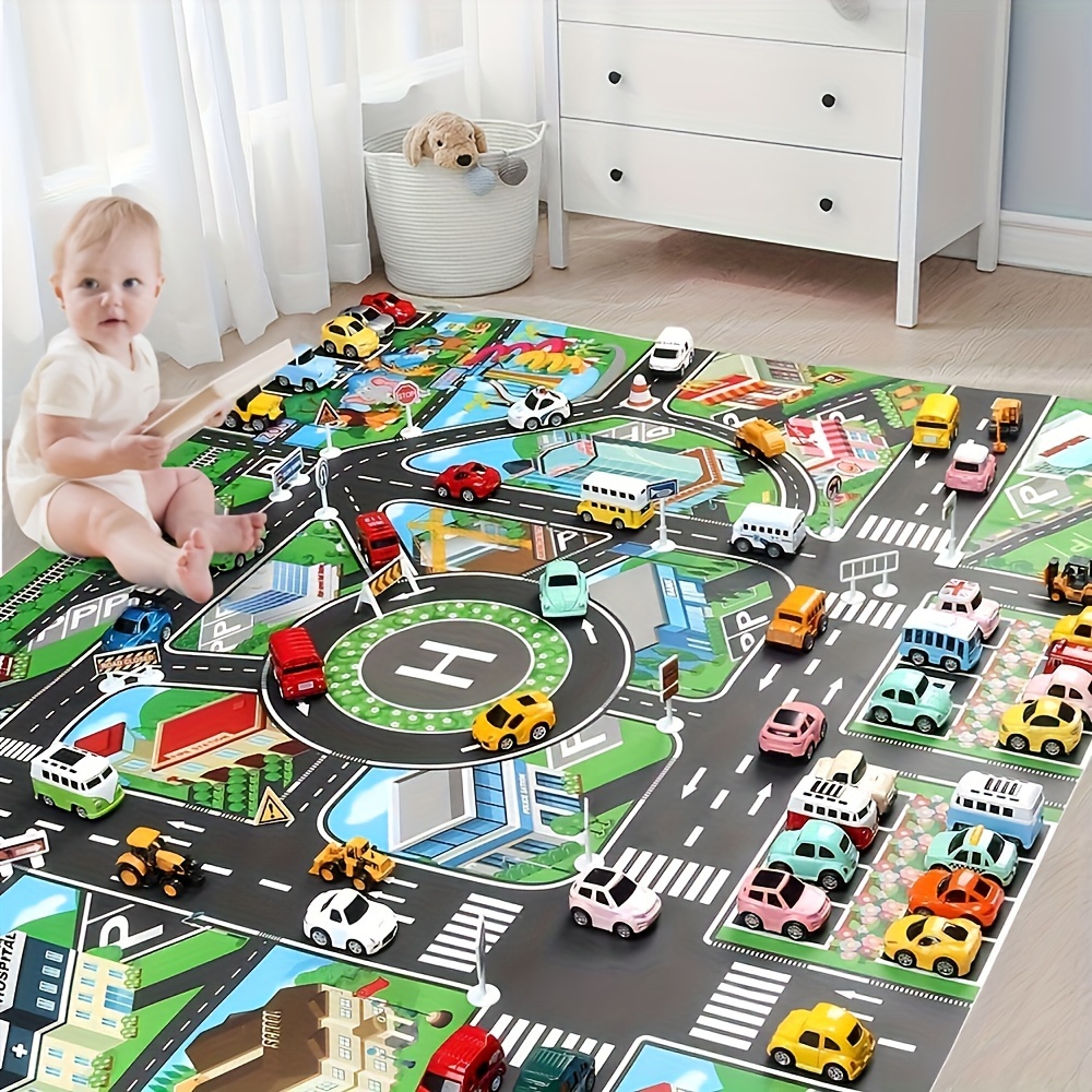 1pc, 도시 교통 놀이 매트, 대형 게임 패드, 방수 - Kids Educational Mat 리뷰 및 가격