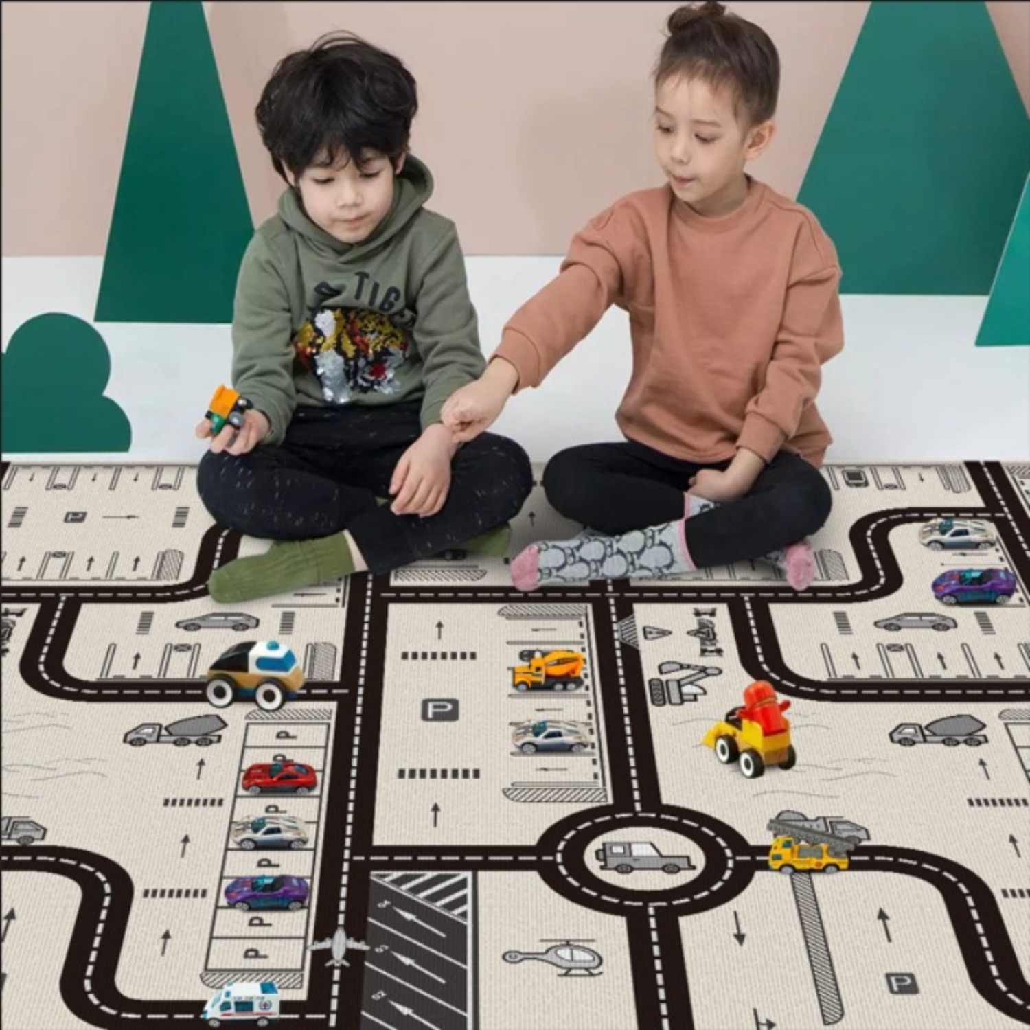 접이식 아기 놀이 매트 어린이 양면 패턴 보호 미끄럼  - Kids Educational Mat 리뷰 및 가격