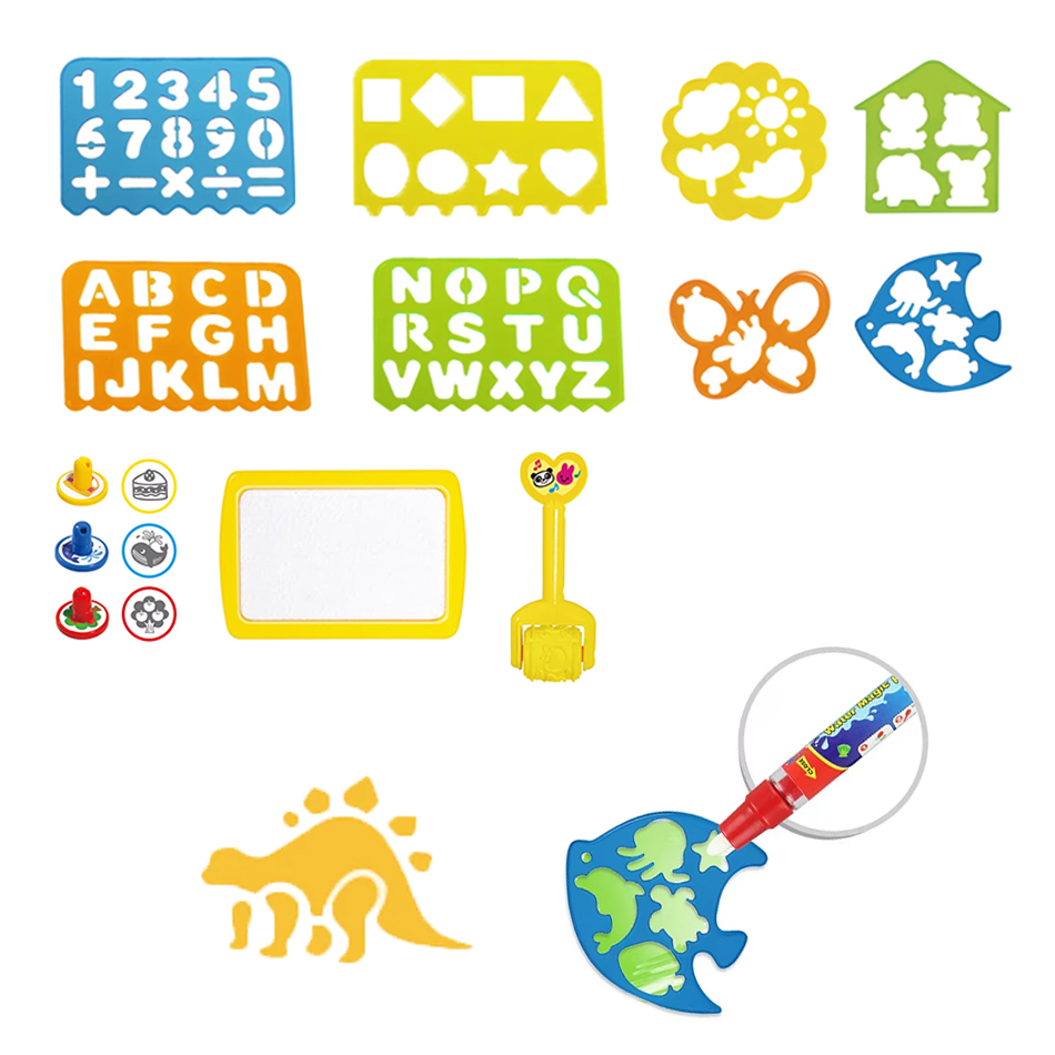 매직 물 그림 매트 액세서리 롤러 씰 동물 디지털 템플 - Kids Educational Mat 리뷰 및 가격